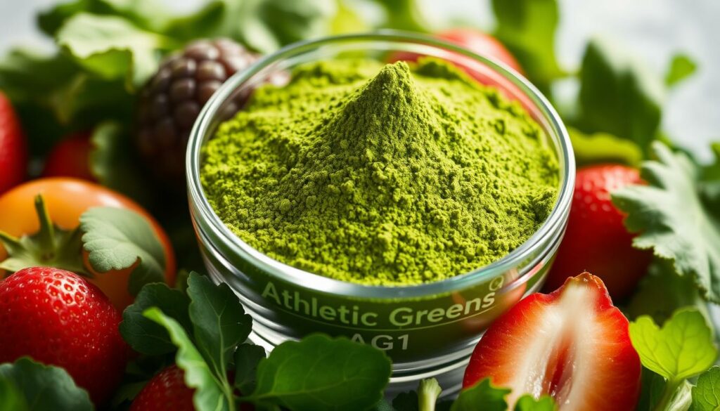 AG1 superfood powder with natural flavoring